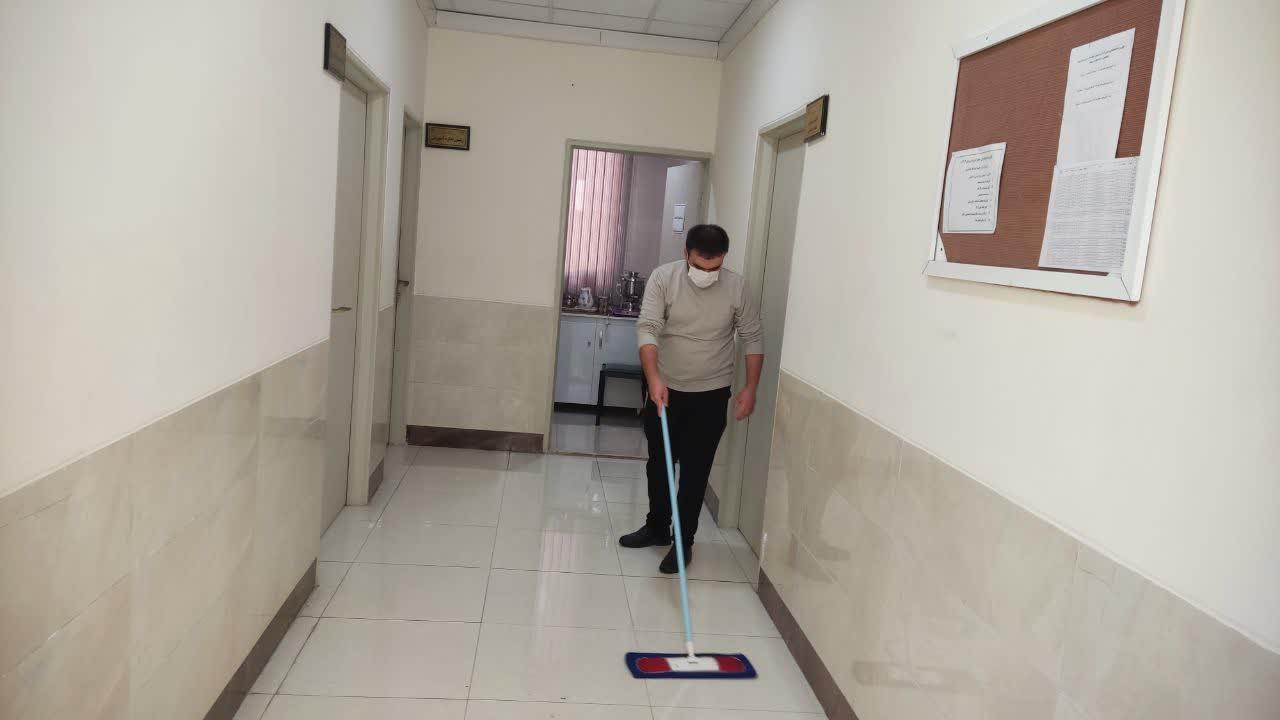 اجرای عملیات نظافت کلی و شستشو در دانشکده6
